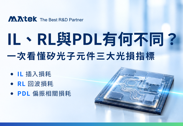 IL、RL與PDL有何不同？一次看懂矽光子元件三大光損測試指標